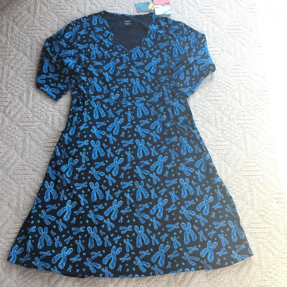 Svaha 3X Dress Chromosomes All-over 100% Organic